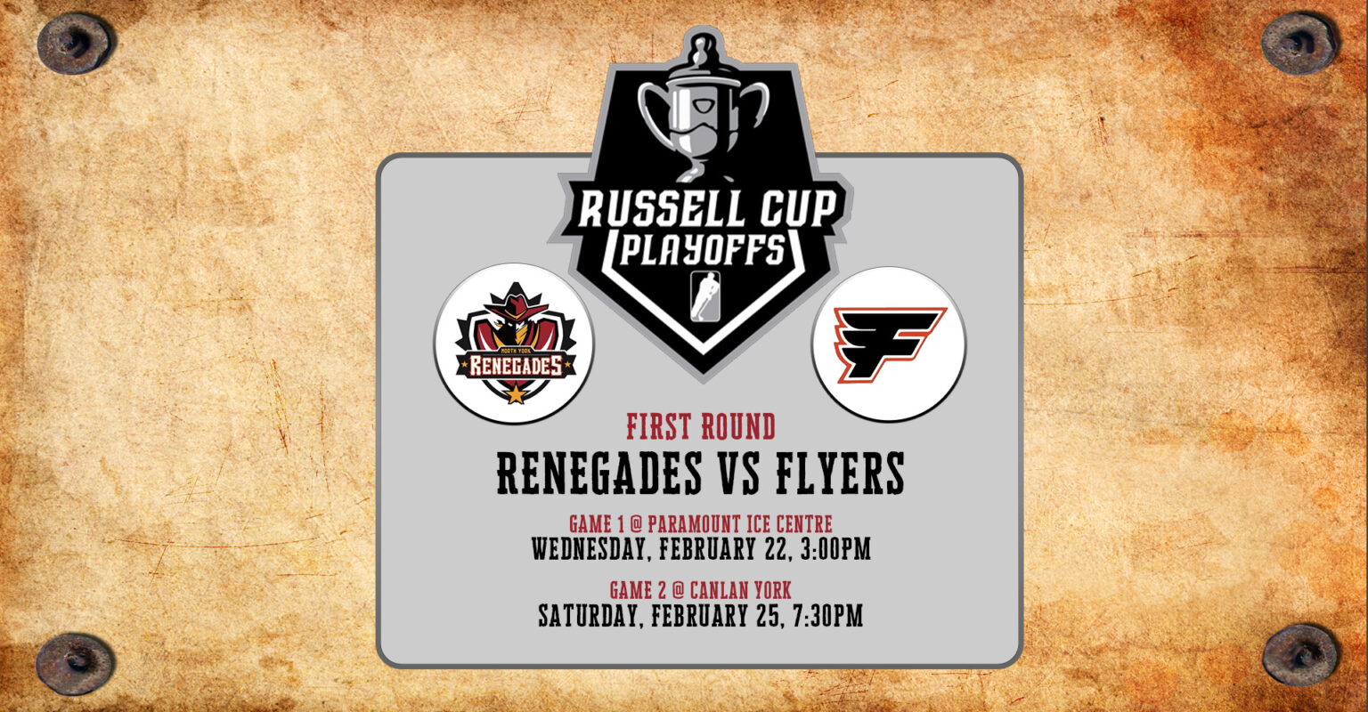 Renegades Run to The Russell Cup Begins North York Renegades Hockey